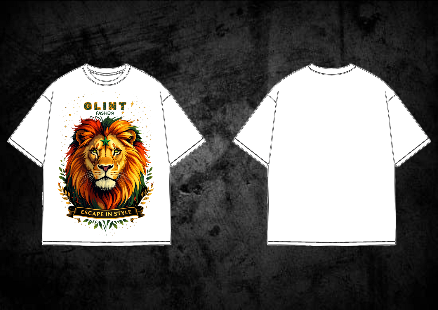 DTF ROUND NECK (LION HEAD)